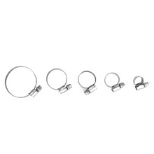 60pcs Stainless Steel Hose Clamp Spring Clips 8-50mm for Auto & Pipe Fittings