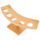 3Pièces Support Présentation Cônes Glace En Bambou Bois Couleur Kaki 2