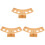3Pièces Support Présentation Cônes Glace En Bambou Bois Couleur Kaki 3