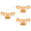 3Pièces Support Présentation Cônes Glace En Bambou Bois Couleur Kaki 7
