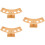 3Pièces Support Présentation Cônes Glace En Bambou Bois Couleur Kaki 8