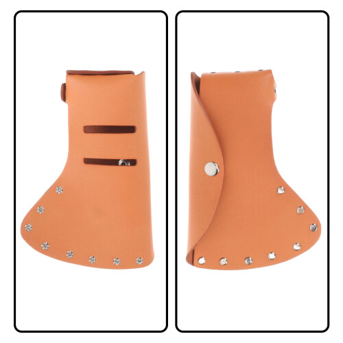 Housses Protectrices Orange En Cuir Pour Tête De 2
