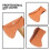 Housses Protectrices Orange En Cuir Pour Tête De 4