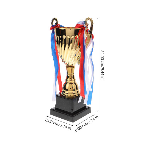 5Pièces Trophées En Métal Compétition Design Coloré 1
