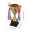 5Pièces Trophées En Métal Compétition Design Coloré 3