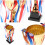 5Pièces Trophées En Métal Compétition Design Coloré 9