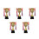 5Pièces Trophées En Métal Compétition Design Coloré 10