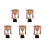 5Pièces Trophées En Métal Compétition Design Coloré 11