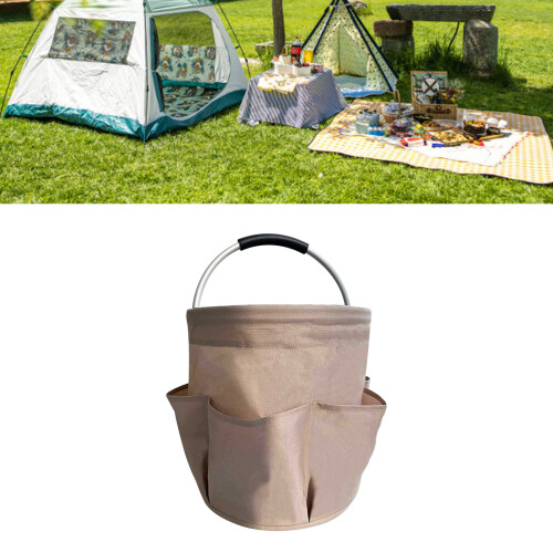 Waterproof PE Coating Tool Organizer Bag, Lightweight But Strong Foldable Tool Bag With Collapsible Design Comfortable Handle Space Saving Multi 1