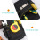 3Pièces Ceinture Maintenance Outils Noir Toile Durable Multi-Usage 6