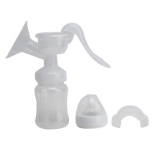 Tire-lait manuel ergonomique pour l'allaitement, avec aspiration réglable, léger et écologique, en silicone et facile à nettoyer.