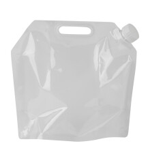 Bolsa de armazenamento de água dobrável e impermeável para caminhadas, congelável e à prova de vazamentos, com alça resistente ao desgaste e