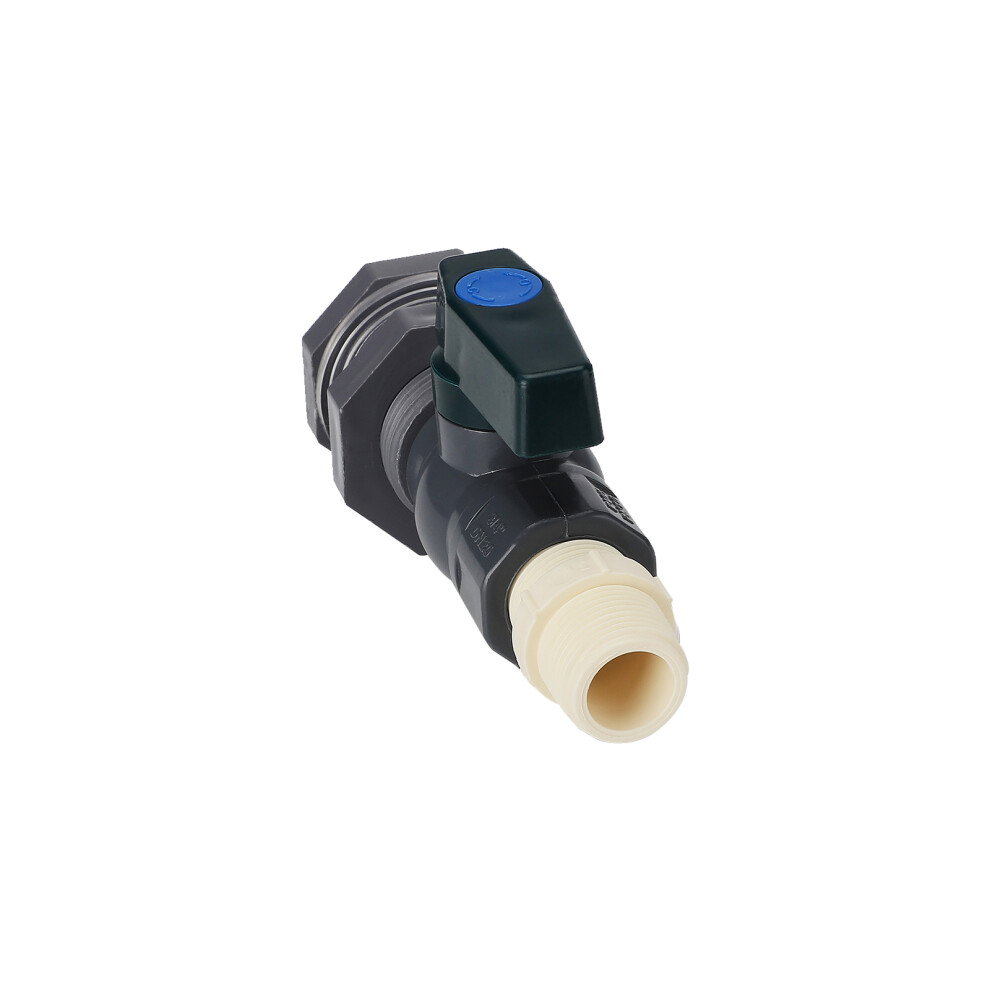 Aquariums Rain Barrel Diverter Kit Pvc Spigot Faucet Bulkhead Fitting Adapter Garden Barrels Water Tanks Easy Installation Tubs Pools Durable Pvc 9370362986009