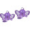 2Pièces À Harnais Avec Laisse Robuste Violet 5