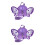 2Pièces À Harnais Avec Laisse Robuste Violet 6