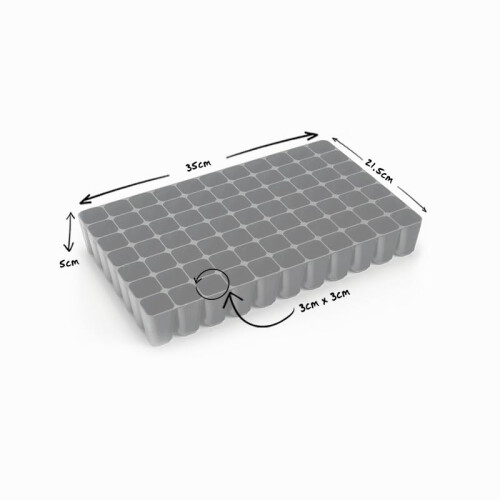 Containerwise 77L Shallow Long-Life Propagation Tray, Seed Tray, 77 Cells 1