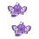 2Pièces À Harnais Avec Laisse Robuste Violet 8