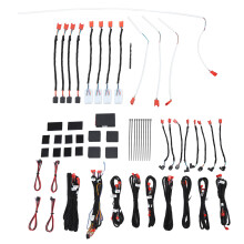 Kit de iluminação ambiente interna em LED com múltiplos modos de luz, gradiente, respiração e efeito de salto para Land Rover Defender L663