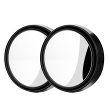 Espelho retrovisor convexo grande angular para ponto cego com vidro HD, ajuste de 360 graus, adesivo, para carros, SUVs e caminhões, encaixe