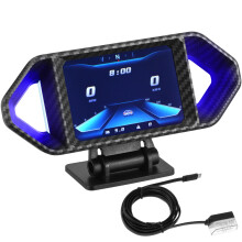 Autodisplay Met Digitale Hellingshoekmeter En Snelheidsmeter Met Led-Verlichting