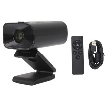 HD Pro Webcam mit Full-HD-Videoanrufen und automatischer Lichtkorrektur, zwei Mikrofonen und Kompatibilität mit gängigen Streaming-Anwendungen