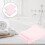 2Pièces Lingettes Bébé En Coton Rose Absorbantes Pour Usage À 9