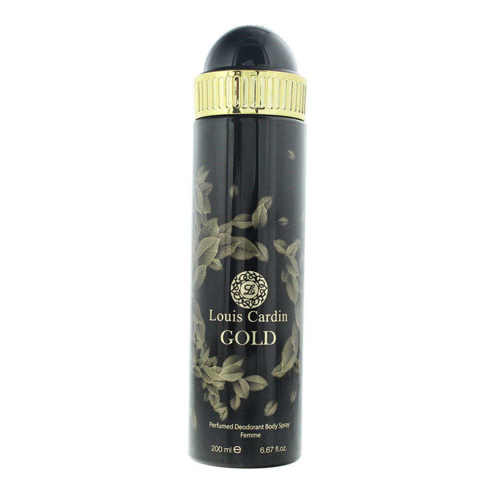Women's Louis Cardin Femme Perfumed Deodorant Body Spray Gold 200Ml - Image 4