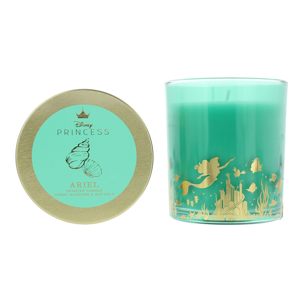 Disney Princess Ariel Blossom And Sea Salt Scented Candle 213G Coral