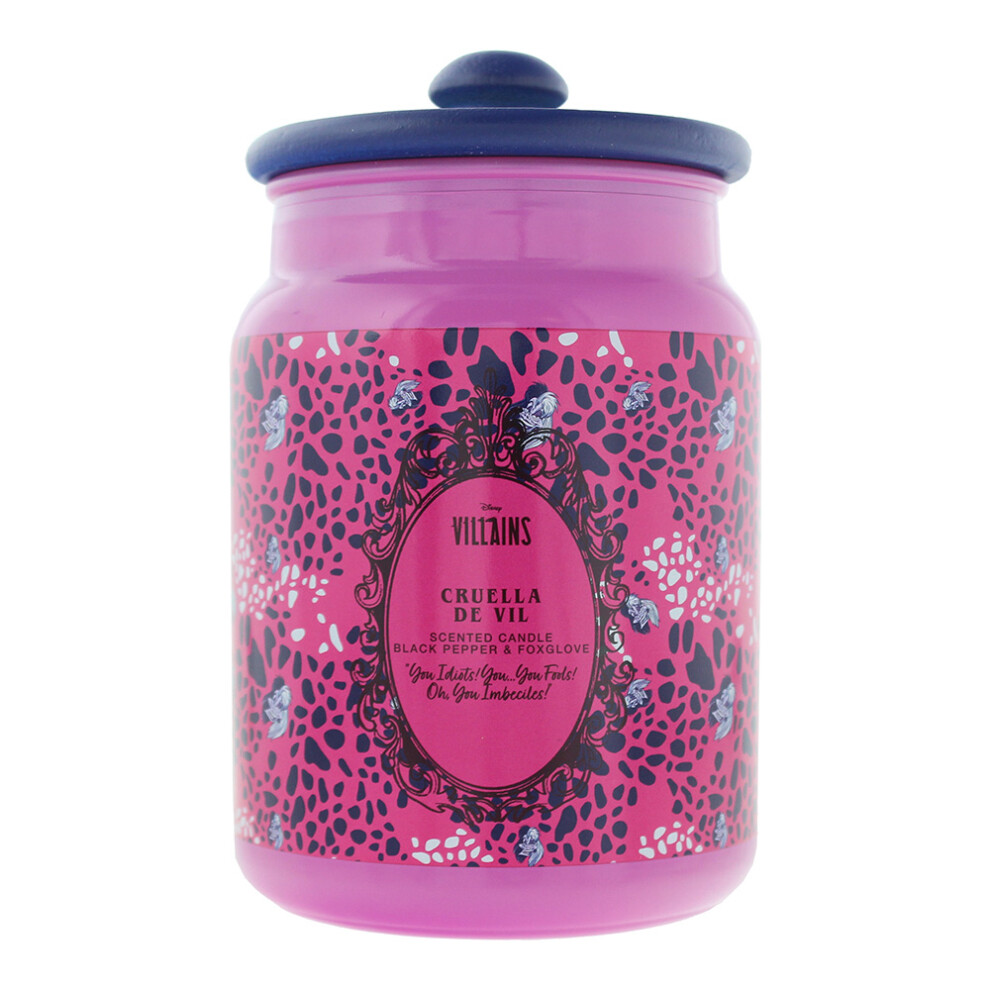 Disney Villains Cruella De Vil Black Pepper And Foxglove Scented Candle 430G