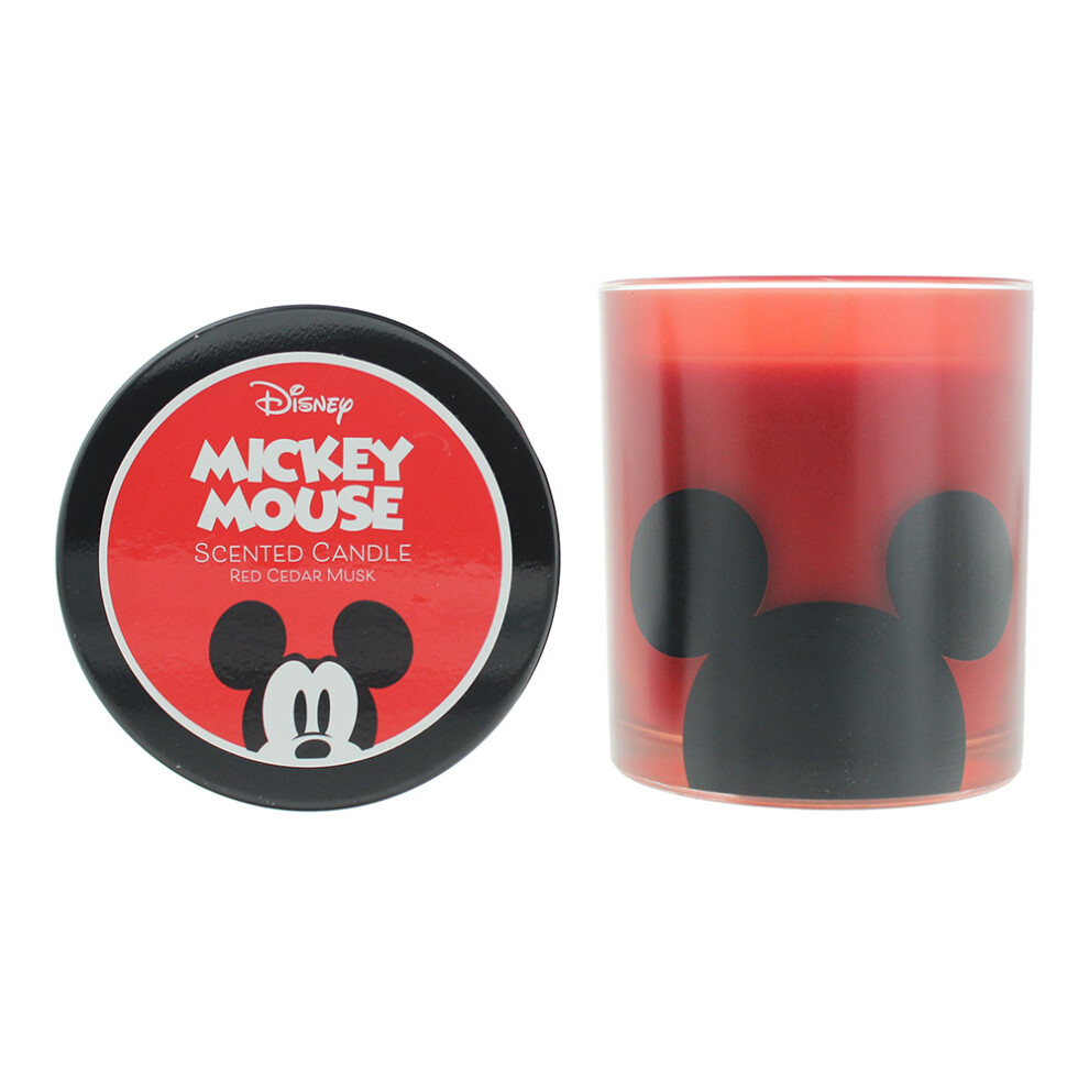 Disney Mickey Mouse Cedar Musk Scented Candle 213G Red
