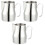 3Pièces Mousse Latte Stylé Ergonomique Argenté 4