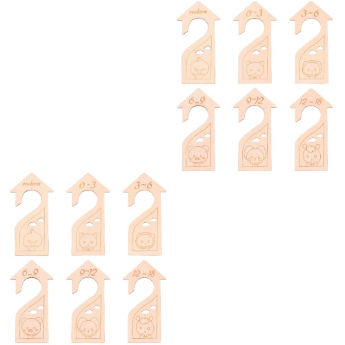 12Pièces Diviseurs Armoire Bébé Bois Assortis Faciles À Utiliser 2