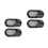 4Pièces Taille-Crayon Compact Noir Résistant Pour Usage Artistique 9