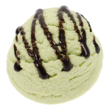 3Pcs Lifelike Green PVC Ice Cream Balls Model Decorative Display Props