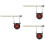 3Pièces Cible Noir Suspendue Arbre En Alliage Pour Exercice 6