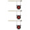 3Pièces Cible Noir Suspendue Arbre En Alliage Pour Exercice 8