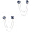 2Pièces Pinces Broches Œil Colorés Accessoire Mode 3