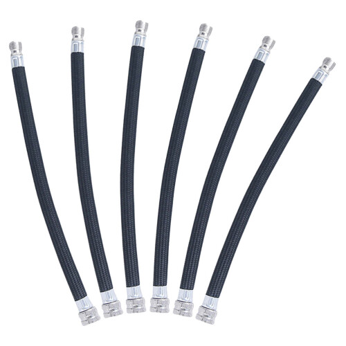 12Pièces Tubes D’extension Noir Flexible 1