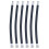 12Pièces Tubes D’extension Noir Flexible 3