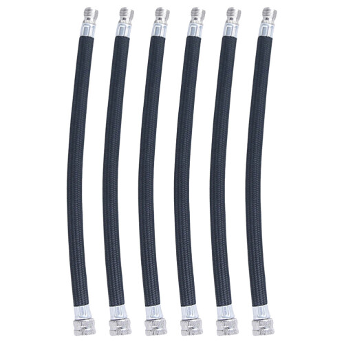 12Pièces Tubes D’extension Noir Flexible 2