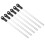12Pièces Barbecue Brochettes Acier Plastique Durable Noir 2