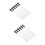12Pièces Barbecue Brochettes Acier Plastique Durable Noir 7