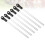 12Pièces Barbecue Brochettes Acier Plastique Durable Noir 8