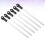 12Pièces Barbecue Brochettes Acier Plastique Durable Noir 10