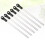 12Pièces Barbecue Brochettes Acier Plastique Durable Noir 11