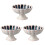 3Pièces En Céramique Socle Design Chrysanthème 3