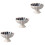 3Pièces En Céramique Socle Design Chrysanthème 5