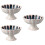3Pièces En Céramique Socle Design Chrysanthème 7