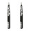 4Pièces Outil Modelage Sourcils Noire Acier Compact 2