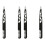 4Pièces Outil Modelage Sourcils Noire Acier Compact 3